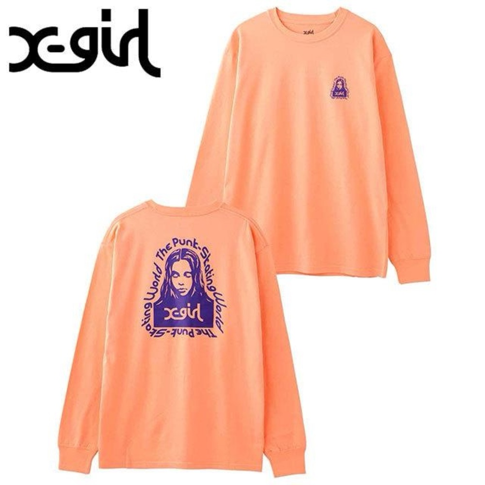 X- Girl Punk Skating Long Sleeve Graphic Tee Unisex